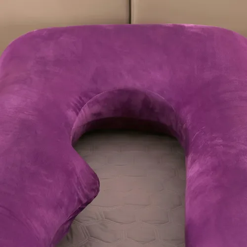Miniatura 7 de BATTOP Almohadas de embarazo para dormir, almohada de cuerpo completo para mujeres embarazadas con funda extraíble, soporte para espalda, caderas
