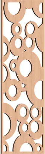 Miniatura 176 de Farwell Paneles de pared decorativos de madera con calado, 13 3/8 pulgadas de ancho x 34 3/8 pulgadas de alto x 1/4 de alto, roble rojo rojo