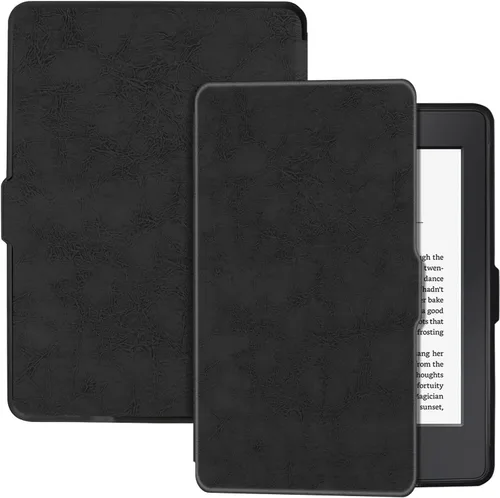 Miniatura 15 de Funda delgada para Kindle Paperwhite de 5ª/6ª/7ª generación antes de 2018 (versión 2012-2017, modelo EY21 y DP75SDI) – Funda protectora de piel Negro