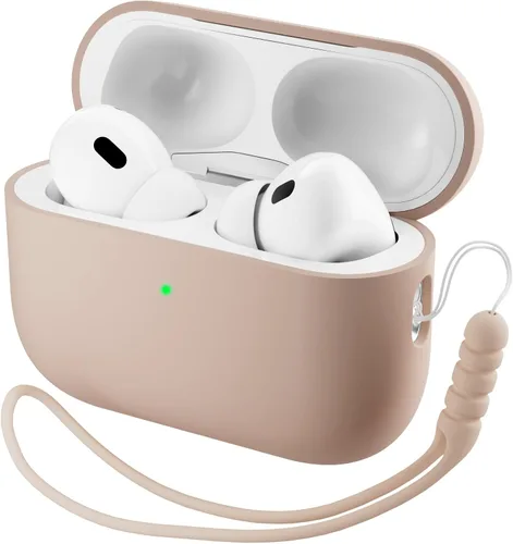 Miniatura 19 de ORNARTO Funda compatible con AirPods Pro 3 2025, silicona híbrida protectora completa para AirPods Pro de 3ª generación, cubierta frontal LED Azul