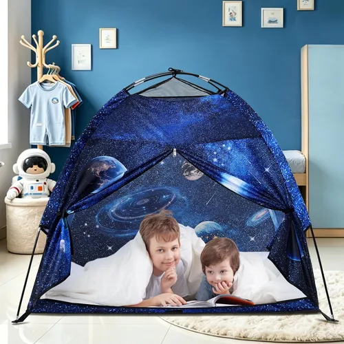 Miniatura 2 de Tienda de campaña para niños Lucky castle Playhouse para niños y niñas, tienda de campaña de cúpula fácil y divertida tienda de campaña para niños