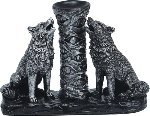 Miniatura 4 de Neopagano Triple Luna Sagrada Lunas Llena y Crecientes Vidrio de Adivinación Bola de Contemplación Soporte Base de Esfera Soporte para Bola
