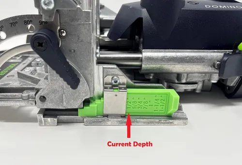 Miniatura 2 de Medidor de espesor para Festool Domino DF 500 (imperial/pulgadas)