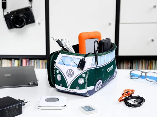Miniatura 6 de BRISA VW Collection - Volkswagen Bolsa universal de neopreno para maquillaje, cosméticos, artículos de tocador para farmacia de viaje, en diseño