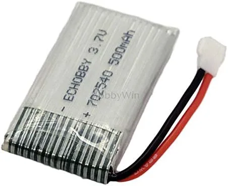 Miniatura 5 de 5 pilas LiPo MX2.0-2P de 3,7 V 500 mAh 25 C.