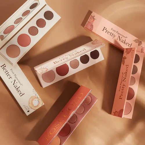Miniatura 3 de 100% PURE Pretty Naked II - Paleta de maquillaje todo en uno, compacta 3 sombras de ojos, rubor, resaltador facial, desnudo natural pigmentado
