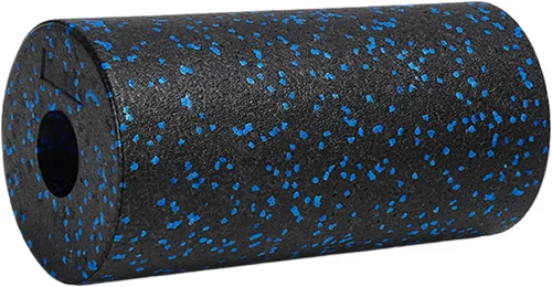 Rodillo de espuma, soporte de entrenamiento, 11.8 in, masajeador de tejido profundo, rodillo de masaje de yoga, superficie texturizada, para Negro