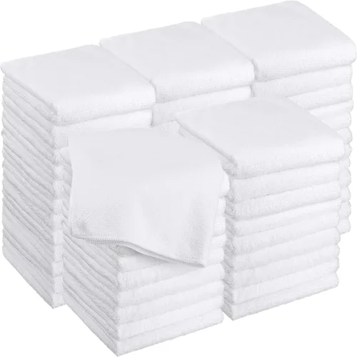 Miniatura 8 de Panelee 36 paquetes de toallas de microfibra absorbentes a prueba de blanqueador, resistentes a la decoloración, toallas de mano para gimnasio, Negro