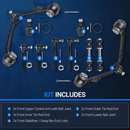 Miniatura 3 de Autoround RWD Kit de brazo de control superior delantero para Ford F-150 97-03 / F-250 97-99 / Expedition 97-02, Lincoln Navigator 98-02 / Blackwood