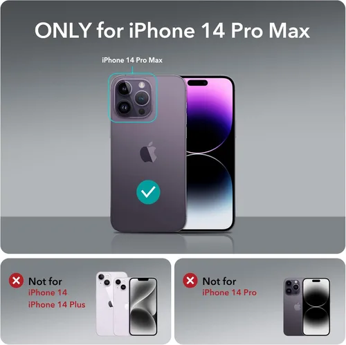 Miniatura 2 de ESR para iPhone 14 Pro Max, Funda Compatible con MagSafe, Protección Anti-choques de Grado Militar, Resistente al Amarilleo, Funda Híbrida Clásica