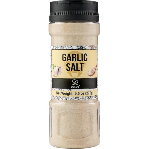 Miniatura 9 de Sal de Ajo Soeos 9.5 Onzas (270g), Condimento de Sal de Ajo, Sin GMO, Sin Gluten, Ideal para Añadir Sabor a Sopas, Panes, Vegetales, Carnes y Más