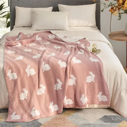 Miniatura 10 de NIDITW - Manta ultrasuave y acogedora de Navidad, cobija de microfibra tejida, muy ligera y esponjosa, de forro polar, para sofá, sofá cama, 50 x 60