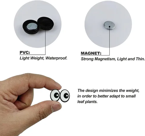Miniatura 5 de HOMDSG Imanes de plantas lindos con ojos para plantas en macetas, pines de imán seguros para plantas, únicos para amantes de las plantas, accesorios