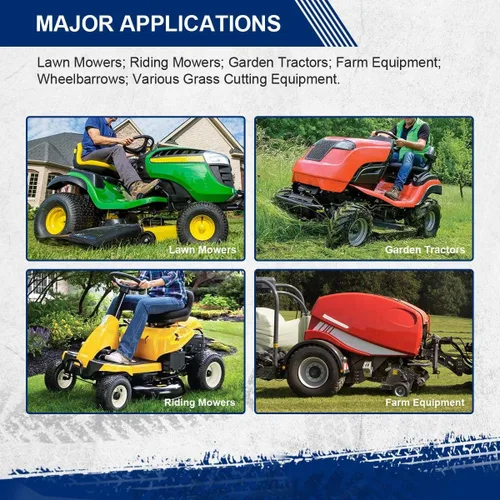 Miniatura 6 de MaxAuto 2 piezas 15x6.00-6 neumáticos delanteros para cortacésped de jardín, tractor de montar, 4PR sin cámara 15-6.00-6 neumáticos cortacésped