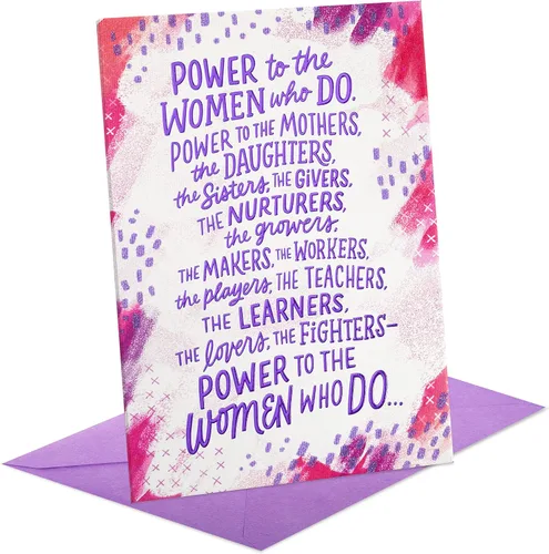 Hallmark Tarjeta de cumpleaños para mujer (decoración colgante o exhibible, The Women Who Do)