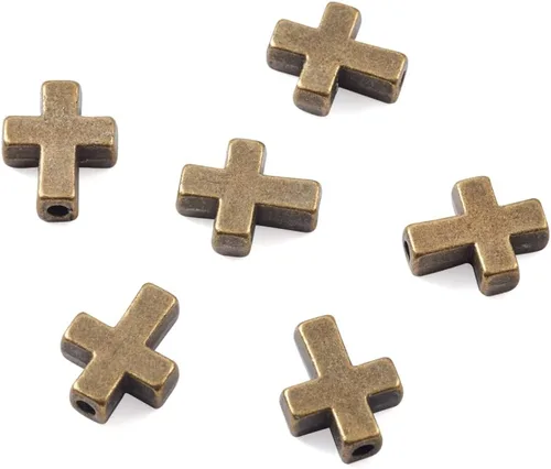Miniatura 2 de Craftdady - Cuentas pequeñas de cruz de metal