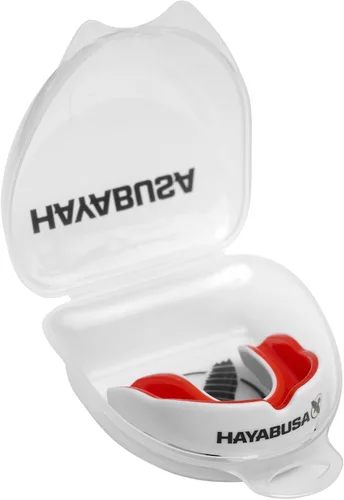 Miniatura 8 de Hayabusa Combat Sports - Protector bucal para jóvenes, niños y adultos, viene con funda, color negro/dorado, juvenil