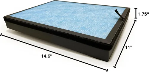 Miniatura 6 de Nispira Filtro de repuesto AP1002 H13 para purificador de aire Airtok AP1002 3 en 1, carbón activado HEPA azul verdadero para eliminar olores humo