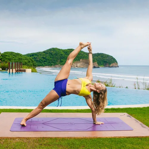 Miniatura 4 de Liforme Esterilla de yoga original – Bolsa de yoga gratuita incluida – Sistema de alineación patentado, agarre guerrero, antideslizante, ecológico