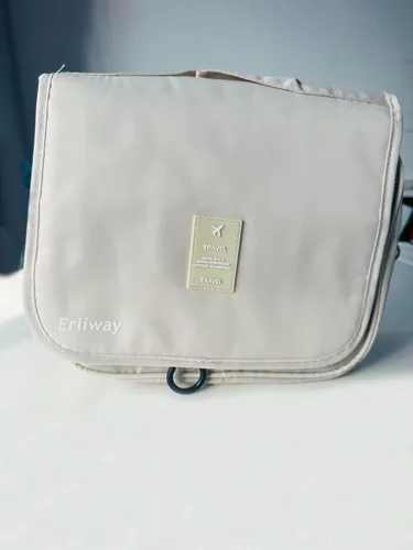 Miniatura 6 de Erliway Neceser colgante de viaje para mujeres y hombres, bolsa de ducha portátil de baño con gancho, gran capacidad, impermeable, organizador
