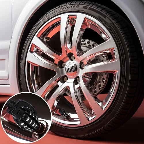 Miniatura 3 de 6 piezas tapas de válvula de neumático, cubiertas universales de válvula de neumático de aleación de aluminio para automóviles, camiones, SUV, Negro