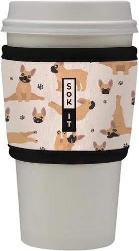 Miniatura 48 de Sok It HotSok Coffee & Tea - Funda de neopreno con aislamiento reutilizable (floral abstracto)