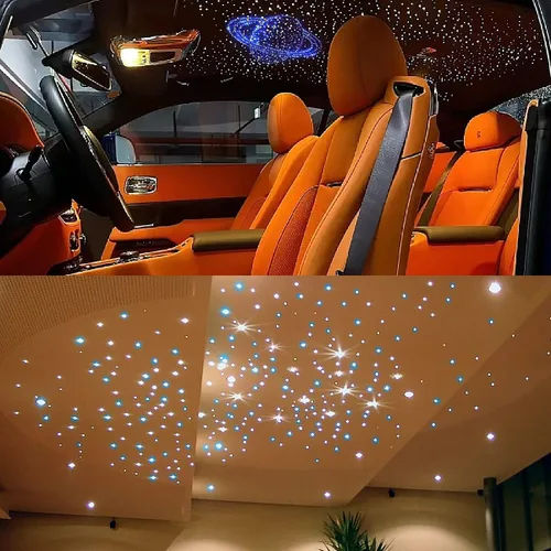 Miniatura 6 de AKEPO - Luces de fibra óptica de doble cabezal RGBW de 32 W, control de aplicación de diferentes colores, 750 piezas de fibras ópticas mixtas en 9.8