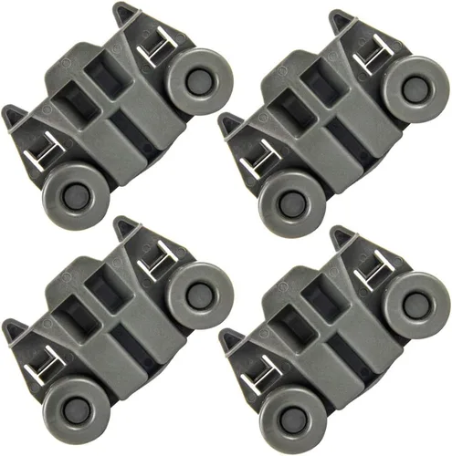 Paquete de 4 W10195417 Ruedas MEJORADAS para Lavavajillas Rueda de Rejilla Inferior de Platos para Repuesto de Rodillo de Rejilla de Lavavajillas