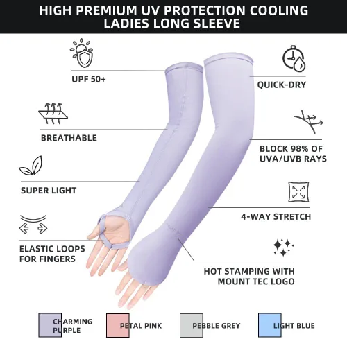 Miniatura 6 de Cubierta de brazo de manga larga con protección UV para mujer, protección UPF 50+, cubierta de mano de sol de verano para pesca al aire libre