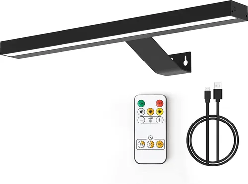Miniatura 12 de MIOBLUE Luces Inalámbricas para Cuadros con Control Remoto, Luz para Pinturas Recargable Completamente de Metal, Lámpara de Exhibición de 16