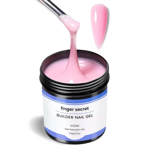 Miniatura 17 de Gel constructor de gel duro para uñas, fuerte y duradero, esculpir en 3D nude para extensión de uñas, 2 onzas (transparente y nude, 1 onza x 2)