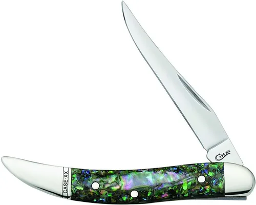 Miniatura 7 de Case XX WR Navaja de bolsillo pequeña Texas Toothpick Blanca con estrellas y rayas sintéticas, artículo #39912 (410096 SS) 7.6 cm cerrada, fabricada