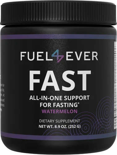 Fuel 4 Ever Rápido - Mezcla de bebidas en polvo con electrolitos en ayuno intermitente, ceto, paleo con 9 aminoácidos esenciales y creatina, sin