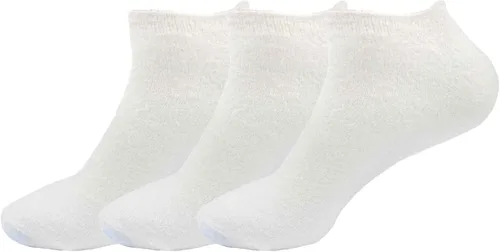 Miniatura 25 de BambooMN Calcetines de spa de nailon mullidos con infusión de aloe para mujer, talla 4-8, aguamarina, 3 pares