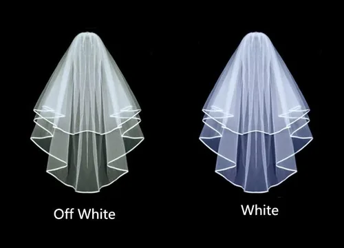 Miniatura 6 de Bridal Veil Wedding Veil Short Veil Womens Simple with Comb