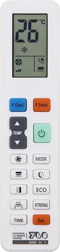 Riry Aire acondicionado Control remoto LCD universal A/C Control remoto para Midea HITACHI Samsung Daikin Mitsubishi FUJITSU LG Panasonic GREE