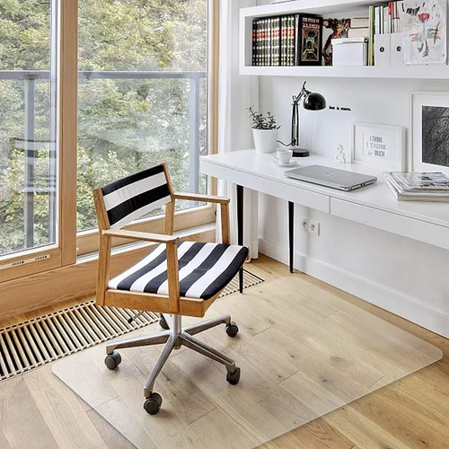 Miniatura 8 de Azadx Tapete para silla de oficina para suelo de madera dura, transparente para un fácil deslizamiento y protección, protector de suelo para debajo