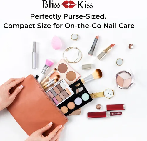 Miniatura 3 de Lima de uñas con punta de cristal, de Bliss Kiss, S, Rojo