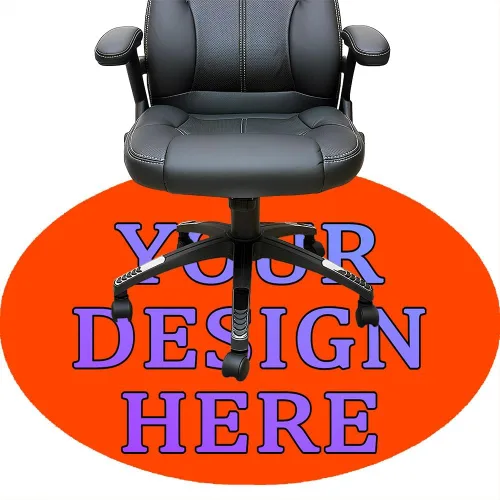 Miniatura 66 de Tapete redondo personalizado para silla de escritorio de oficina, diseño de tu propio logotipo de foto, texto, alfombrillas circulares