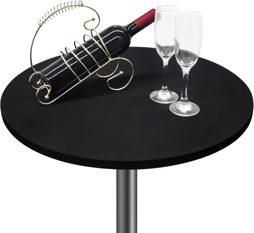 Miniatura 31 de Mantel cuadrado ajustable elástico de elastano para mesa, para comedor, cocina, hogar, fiesta, color azul marino, 34 x 34 pulgadas
