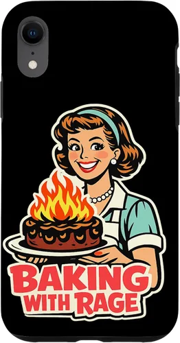 Miniatura 25 de Baking with Rage Retro 1950s Housewife Pop Art Humor Case for iPhone 17