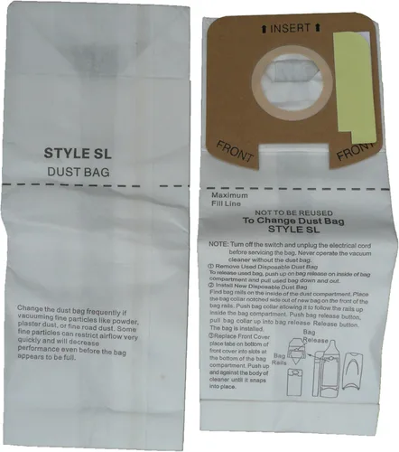 Miniatura 2 de EnviroCare Bolsas de polvo para aspiradora de microfiltración de repuesto hechas para adaptarse a los modelos verticales S782 y SC785 9 de Eureka