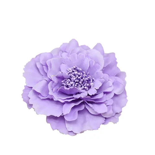 Miniatura 7 de Broche de flores de peonía bohemio para mujer, broche de flores para viajes, fiestas, festivales PF-11 (negro) (paquete de 1)