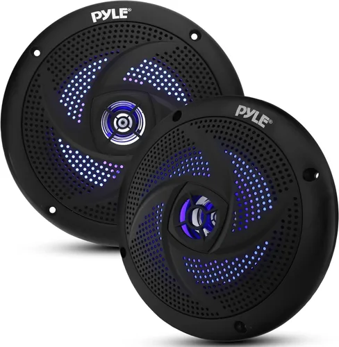 Miniatura 10 de Pyle Altavoces Marinos Impermeables Certificados - 4'' de 2 Vías para Vehículos Todo Terreno y Sistema de Sonido Estéreo de Audio Exterior