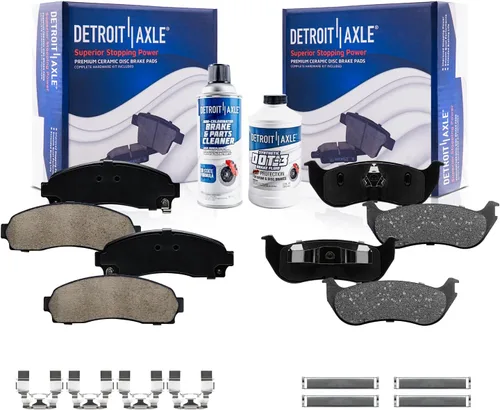 Miniatura 19 de Detroit Axle - Pastillas de Freno Delantero para Nissan Altima Maxima Sentra 350Z Cube Juke Versa INFINITI G20 G35 I30 I35 Suzuki SX4, Pastillas