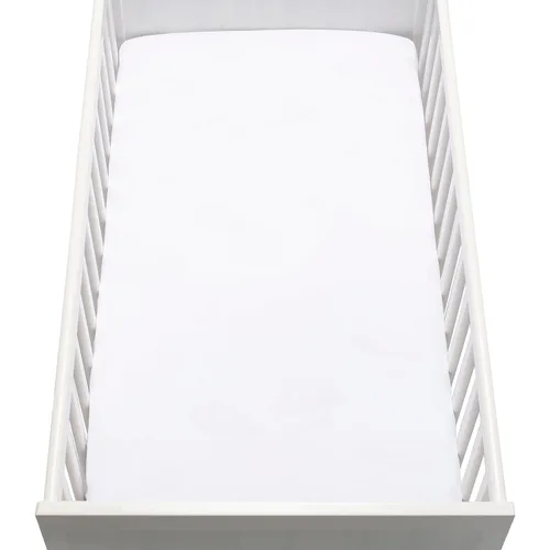 Newton Baby Sábana bajera ajustable para cuna (paquete de 2), ultra transpirable y suave, algodón orgánico, se adapta a todas las cunas estándar,
