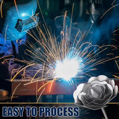 Miniatura 7 de Zonon Kit de práctica de soldadura de flores 3D para principiantes, proyecto de soldadura de acero inoxidable 201, cupones de cosas de arte de metal