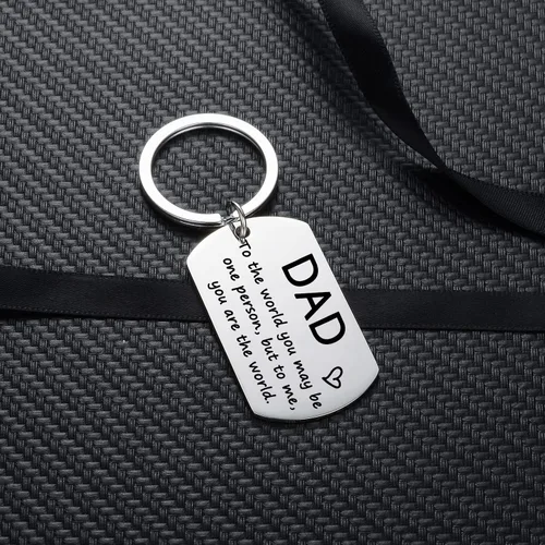 Miniatura 2 de YEEQIN Regalos para papá de hijo e hija, llaveros de regalo para papá, padrastro, llaveros para hombre, para papá, papá, padrastro, padrastro