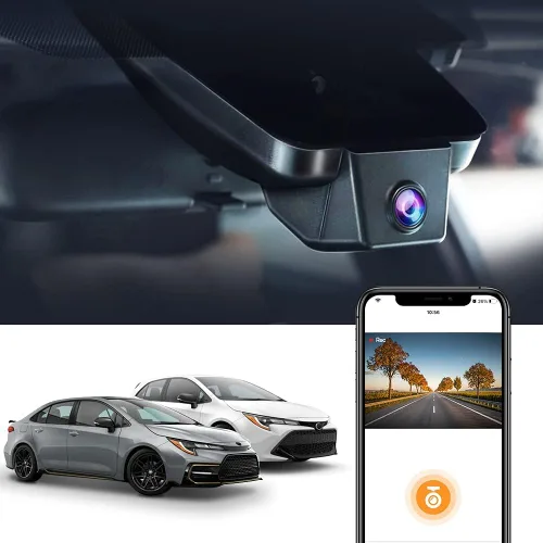 Miniatura 8 de Fitcamx Adaptaciones de cámara de tablero delantera 2K y trasera 1080P para Toyota Corolla LE L XLE XSE 2020 2021 2022 híbrido y Hatchback 2019-2022