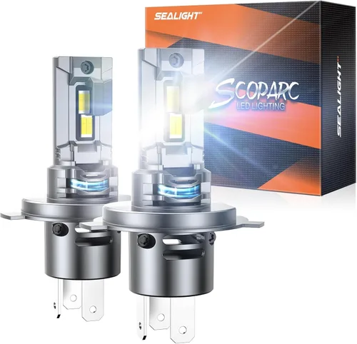 Miniatura 19 de SEALIGHT Bombillas antiniebla H1, 70,000 lm súper brillo 1:1 tamaño mini, luces antiniebla blancas frías de 6500 K, 3 minutos de iluminación